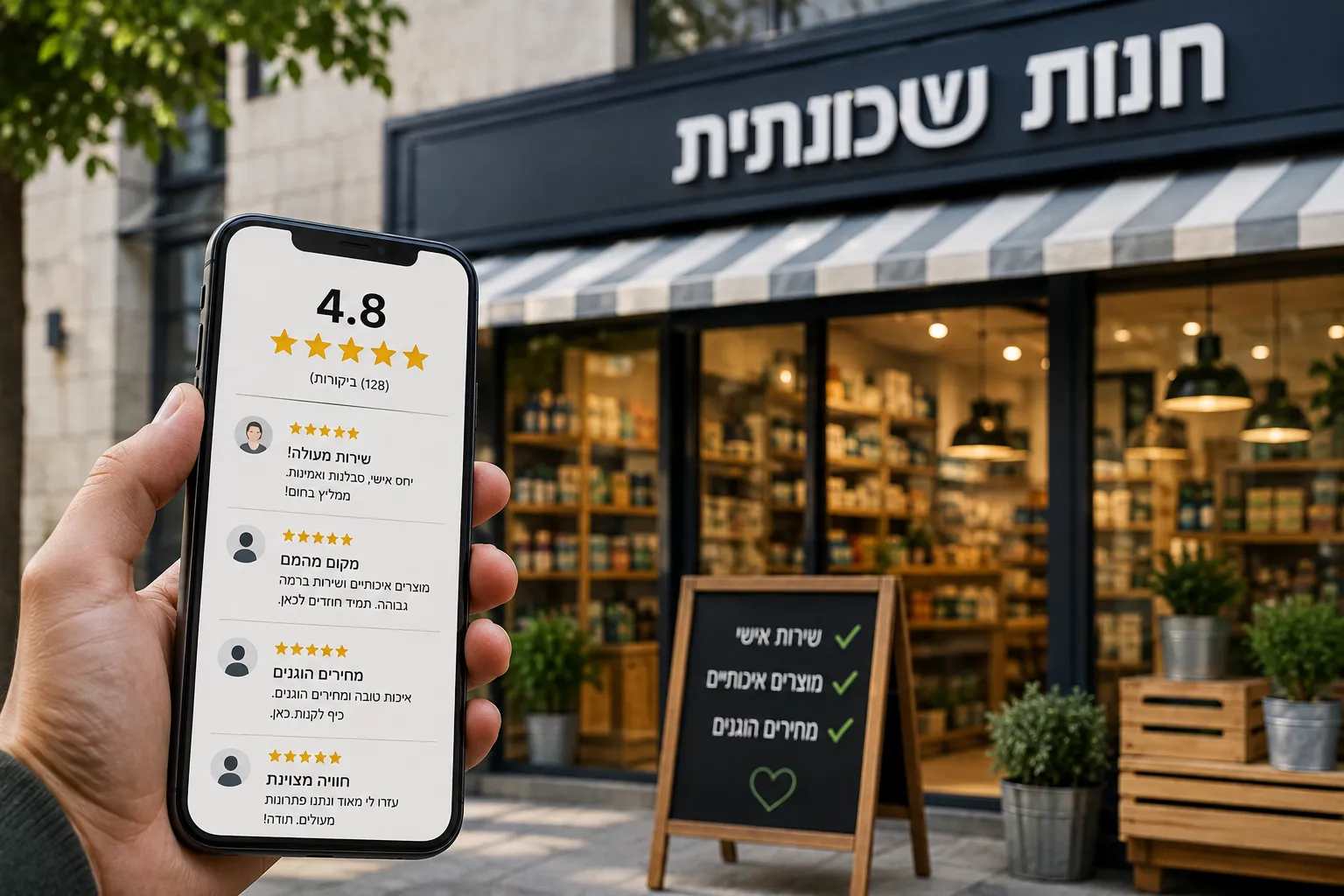 איך ביקורות באינטרנט משפיעות היום אפילו על חנויות פיזיות