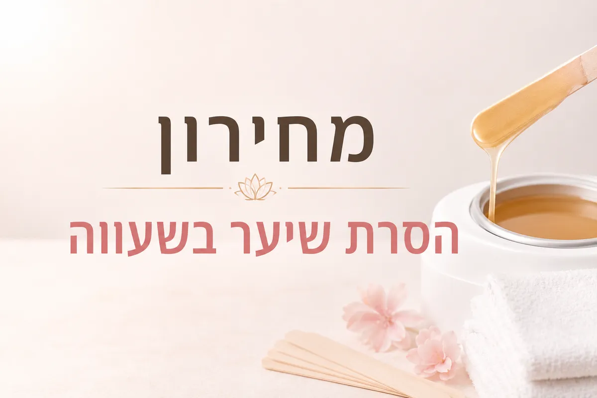 הסרת שיער בשעווה