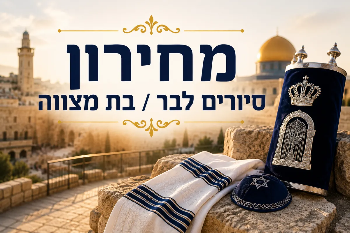 סיורים לבר / בת מצווה